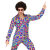 Camicia Uomo 70s Bubbles Blu