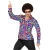 Camicia Uomo 70s Bubbles Blu