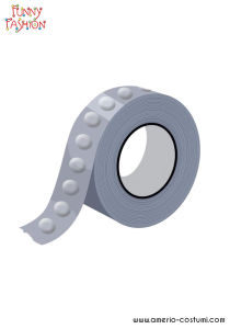 Striscia di punti di adesivo per palloncini - 5 m