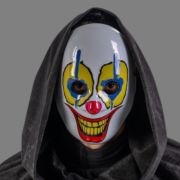 Clown mask with light-up decorations