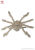 Shapeable hairy spider 75 cm