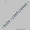 JUVE Festone BUON COMPLEANNO XL - 215x15 cm