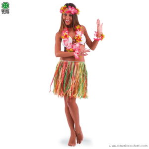 Jupe HAWAII multicolore - 45 cm