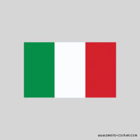 Bandera Italia con asta - 60x90 cm