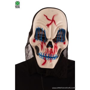 Skeleton mask with lights