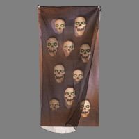 Cortina Horror para janela 160x75 Skulls