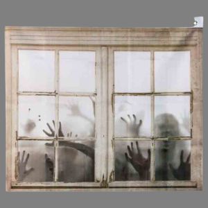 Draperie horror pentru fereastră 75x90 zombi