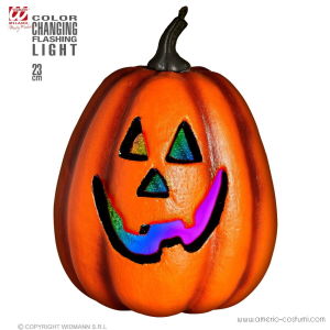 Calabaza de Halloween con luz 23 cm