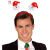 Weihnachtsmann-Stirnband