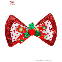 Gravata Borboleta Natalina Glitter Vermelho