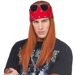 Axel Perücke mit Bandana
