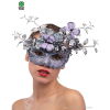 Purple mask with decorations