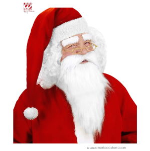 WHITE Beard with Eyebrows