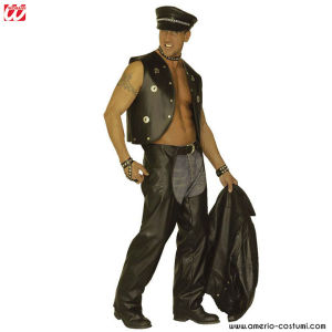 Chaps Rocker Motociclist din piele ecologică