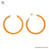 Pendientes fluorescentes naranjas