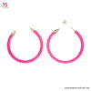 Pink Fluorescent Earrings