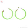 Pendientes fluorescentes verdes