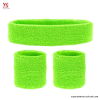 Conjunto de Diadema y Pulseras Flúor Verde