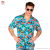 Camicia Hawaiana Azzurra Fiori