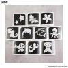Temporary Tattoo Schablonen-Set