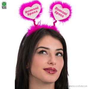 Tiara Corações Amanhã Noiva com marabou