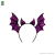Diadema de murciélago morado