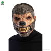 Wolf-Maske aus Plastik mit beweglichem Kiefer