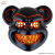 Bear mask with lights
