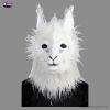 Máscara de Alpaca com boca móvel