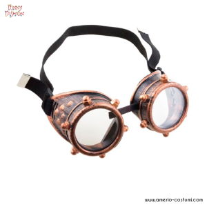 Kupferne Steampunk-Brille