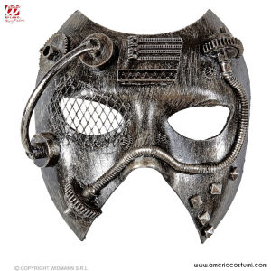 Steampunk Maske Silber