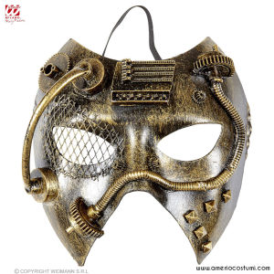 Steampunk Maske Kupfer