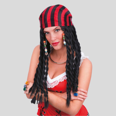Pirate wig with bandana
