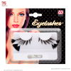 Black Eyelashes with 3 feathers on the sides
