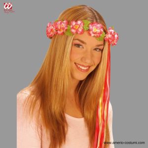 Blumenkrone mit bunten Bändern