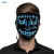 Máscara de LED de alambre azul