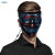 Masque à LED bleu Wire