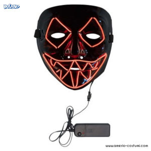 Masque à LED fil rouge
