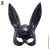 Masque de lapin noir 