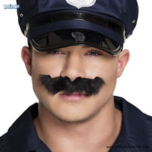 Black Police Mustache 