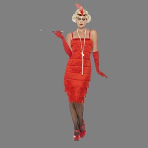 Flapper Long Red