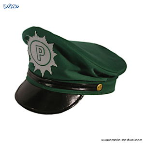 Cappello Polizia verde Jr