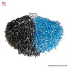 Pom Pom Bicolor Azul Negro