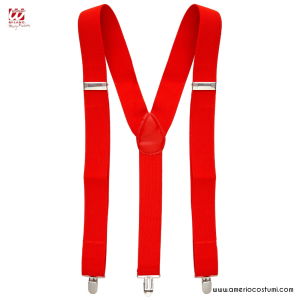 Extra Long Red Suspenders 