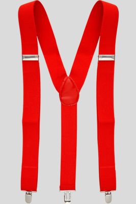 Extra Long Red Suspenders