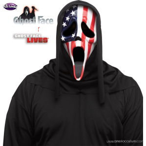 Ghost Face USA Flag Maske