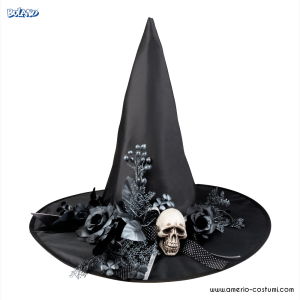 Pălărie de vrăjitoare Skulla 