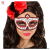 Red Dia de los muertos mask