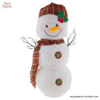 Boneco de Neve com gorro 56 cm