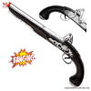 Pistola pirata com som e luz